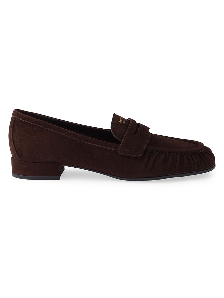Women's Suede Loafers - Brown - Size 9.5