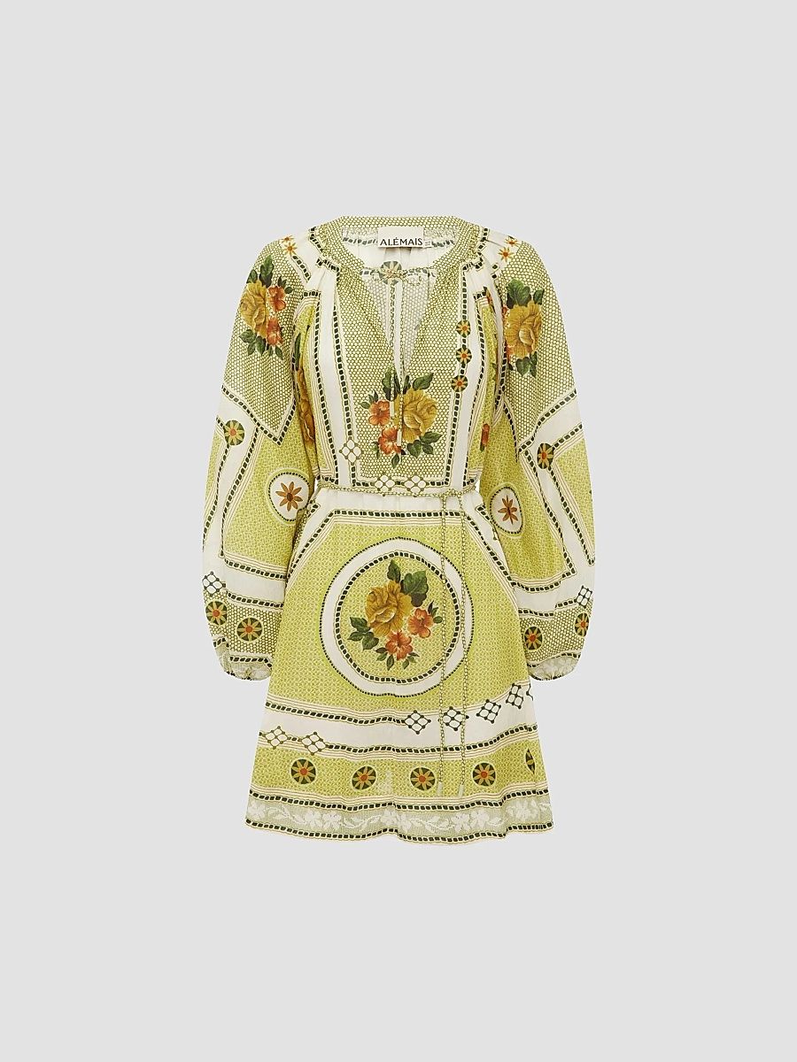 Women's Dixie Printed Mini Dress - Citrus - Size 12
