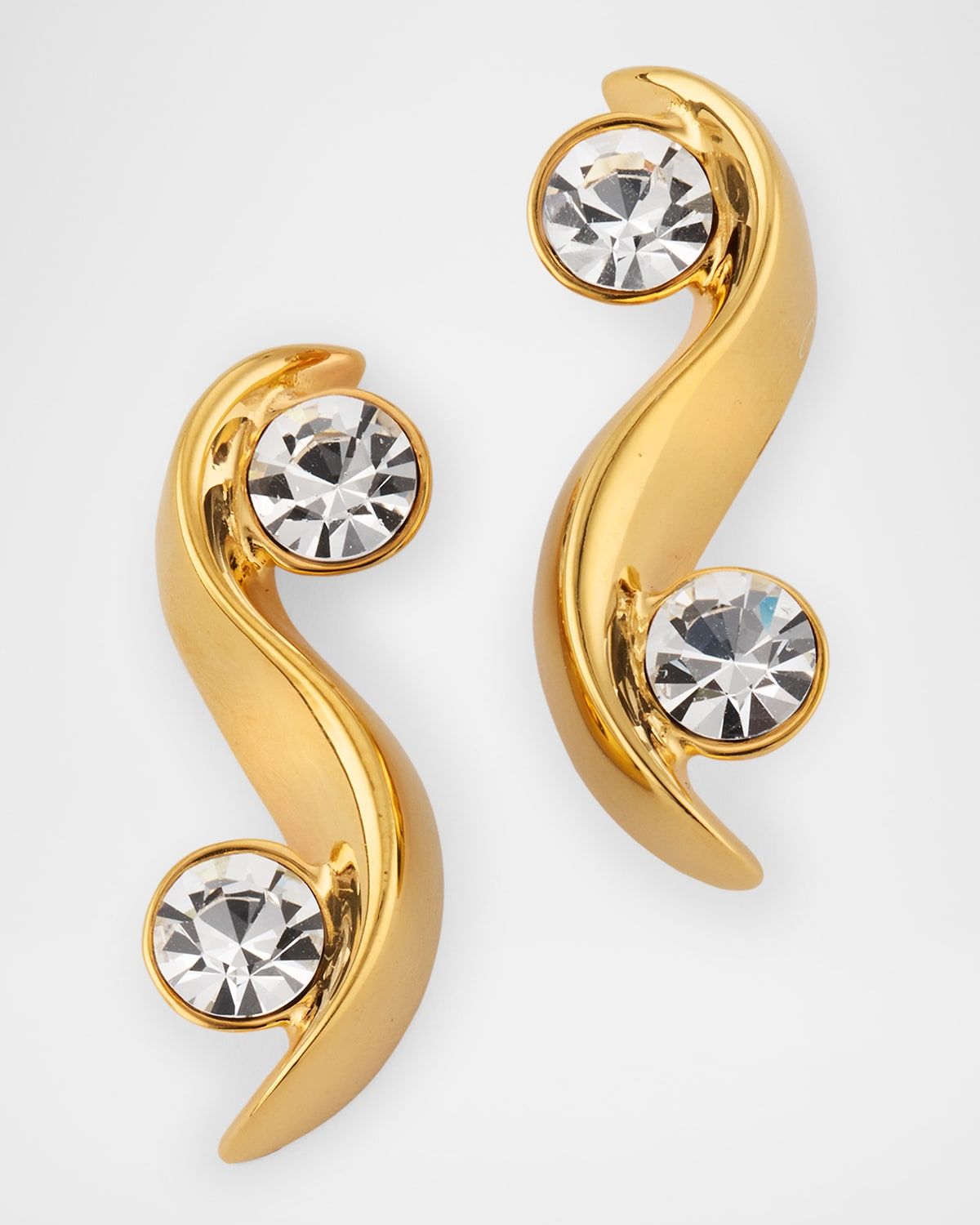 Crystal Wave Earrings