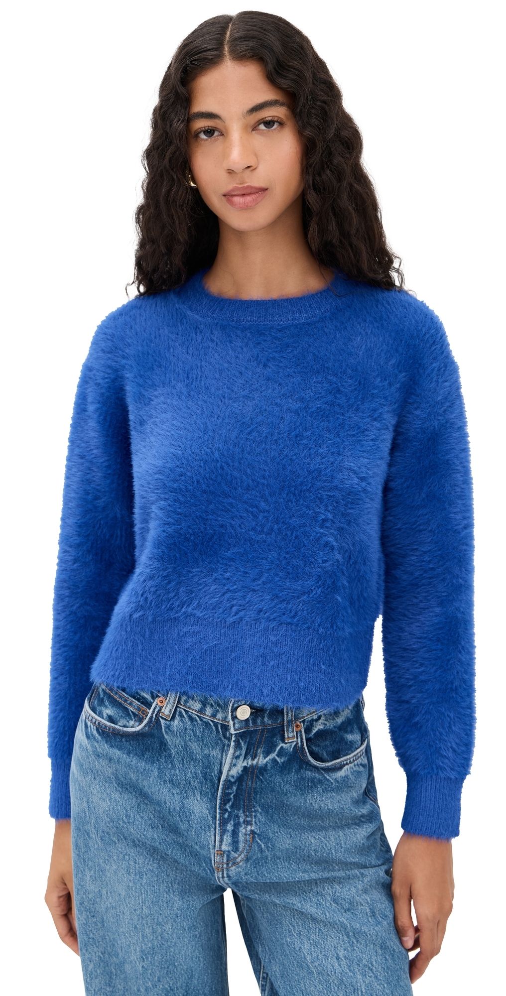 DAZE Fuzz Pullover Cobalt M