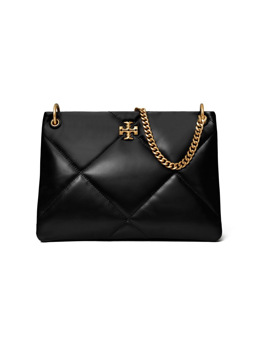 Tory Burch Women's Small Kira Diamond Leather Hobo Bag - Black