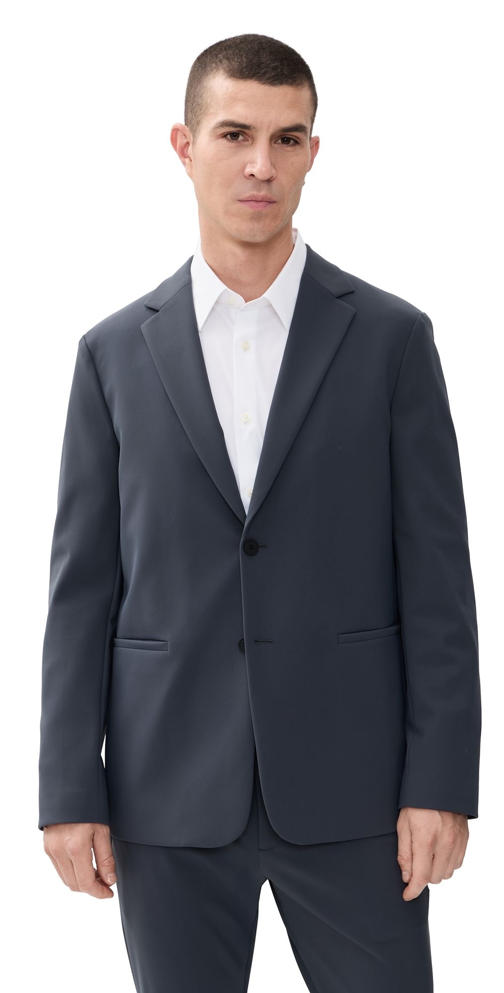 Theory Clinton Precision Ponte Blazer Basalt 36