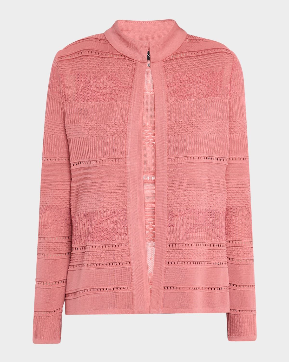 Heritage Multi-Stitch Tonal Knit Jacket