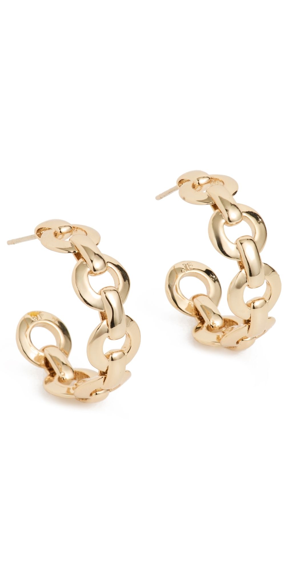 Jennifer Fisher Link Huggies Yellow Gold One Size