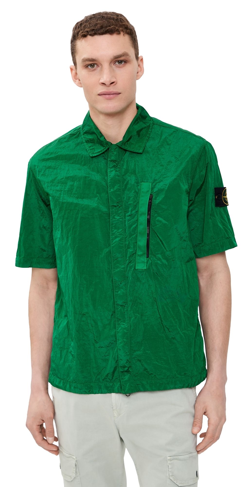Stone Island Nylon Metal Shirt Malachite L