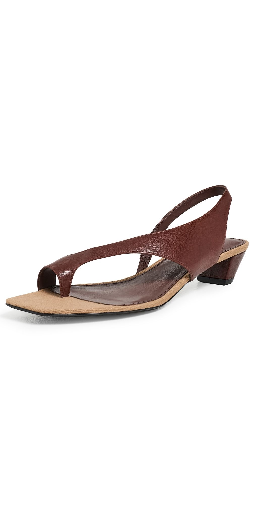 Jeffrey Campbell Blissful Sandals Brown Tan Combo 8.5