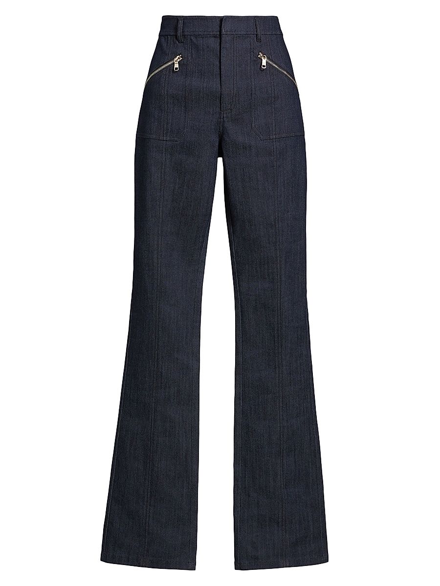Women's Celeste High-Waist Flare Pants - Indigo - Size 10