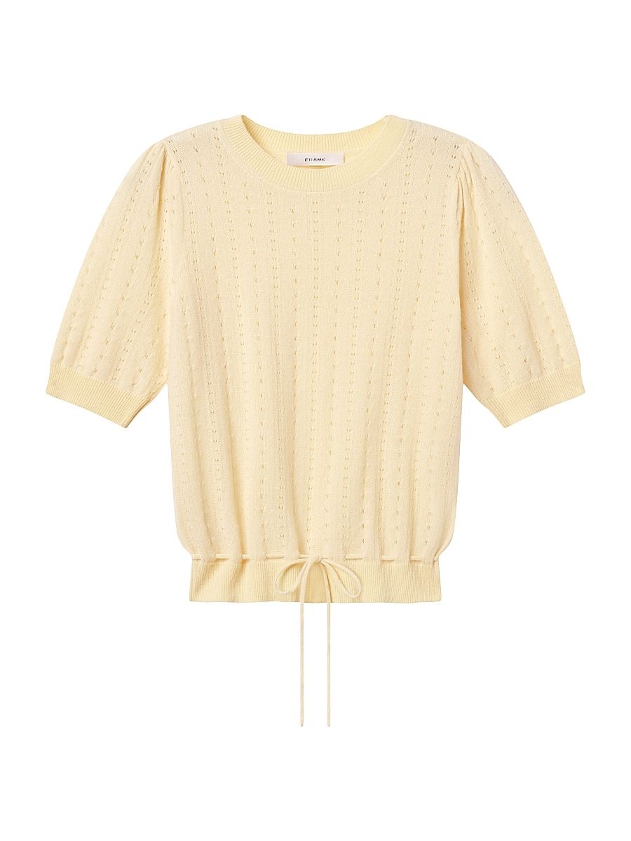 Women's The Cashmere Charm Sweater - Canary - Size Large