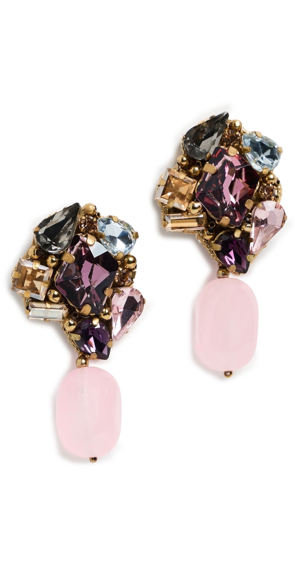 Deepa Gurnani Kidar Earrings Pink One Size