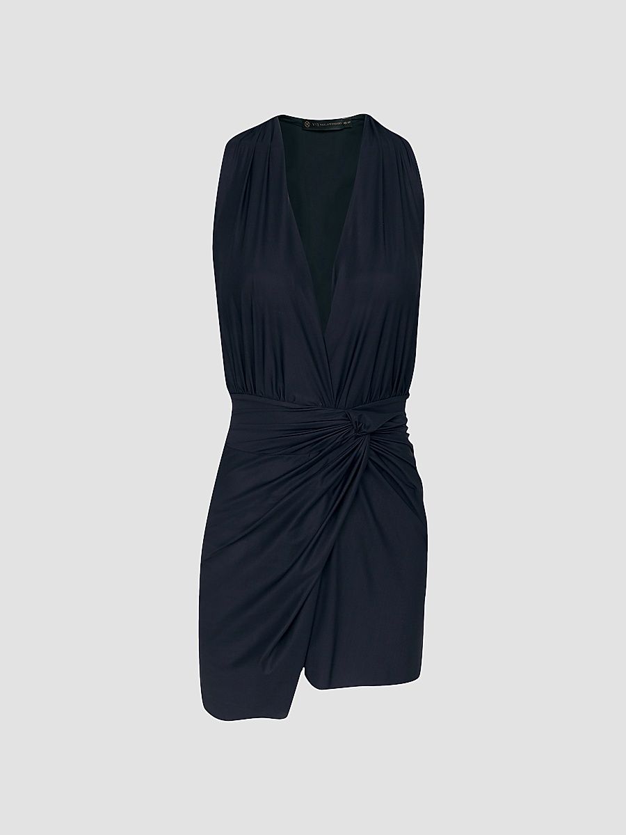 Women's Karina Cover-Up Mini Dress - Black - Size Large