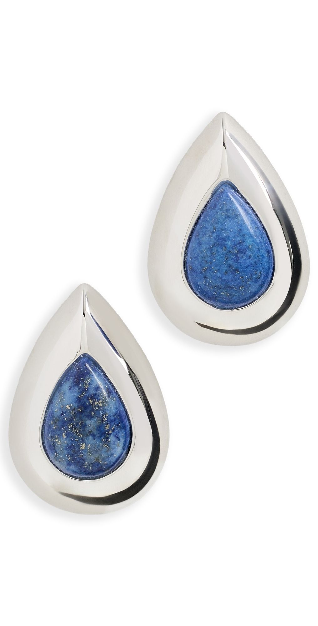 Julietta Vale Earrings Silver/Navy One Size