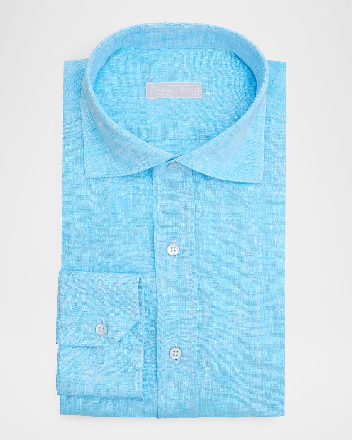 Men & apos;s Solid Linen Classic-Fit Dress Shirt