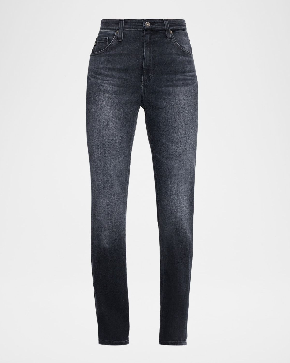 Mari Mid-Rise Slim Straight Jeans