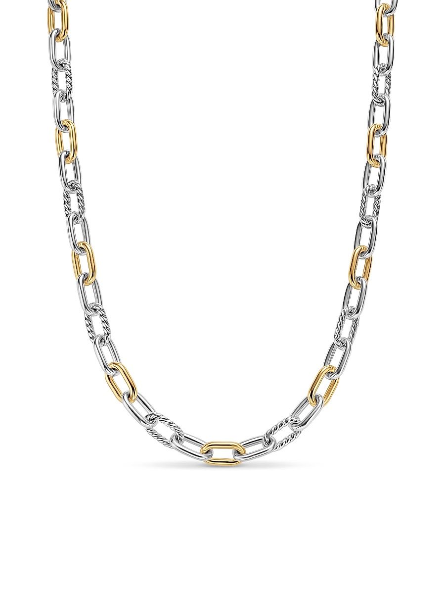 Men's Madison Chain Necklace in Sterling Silver - Silver - Size 22