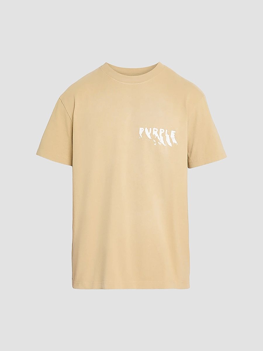 Men's Heavyweight Cotton Jersey Crewneck T-Shirt - Tan - Size Small