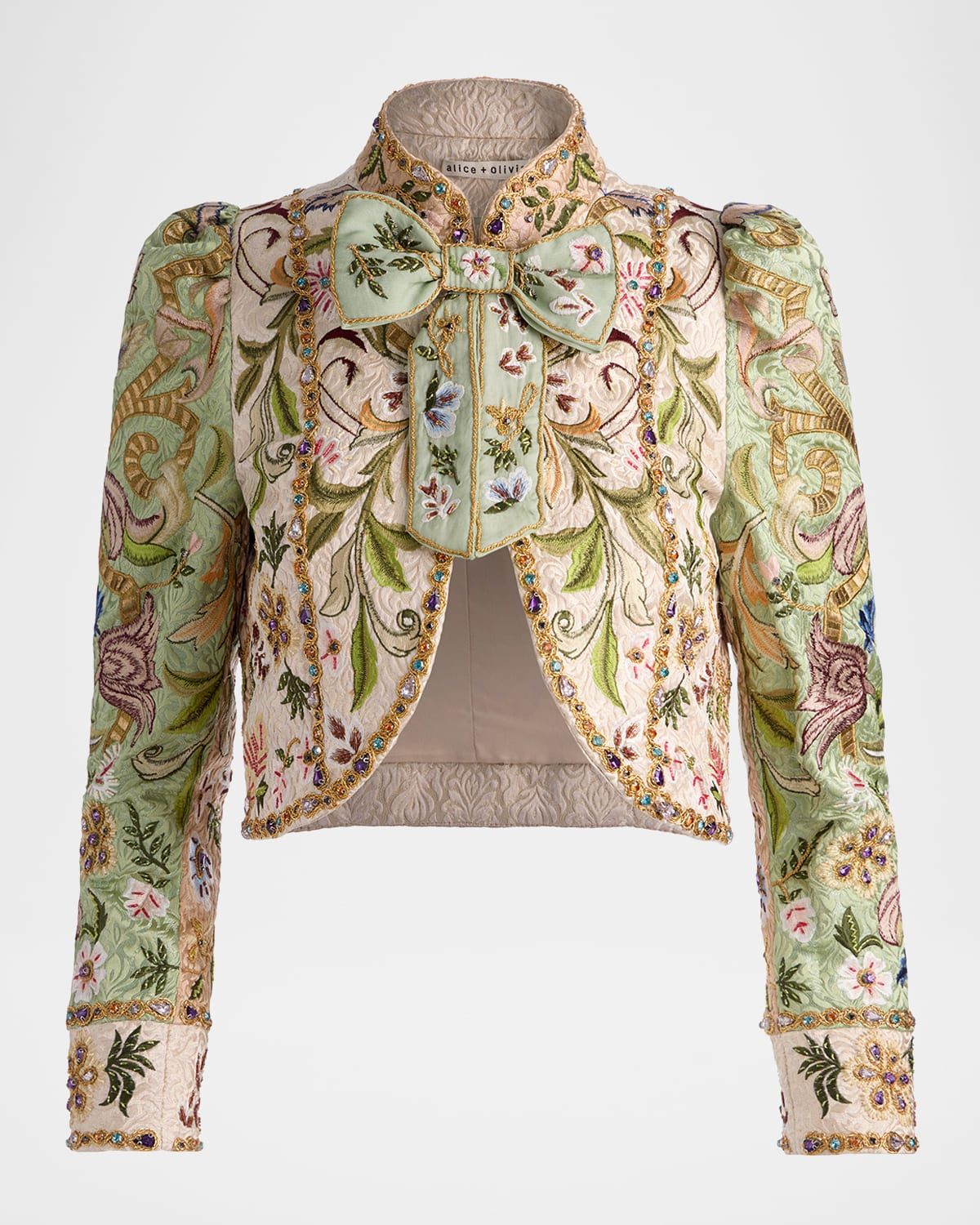 Ilaria Embroidered Jacquard Jacket