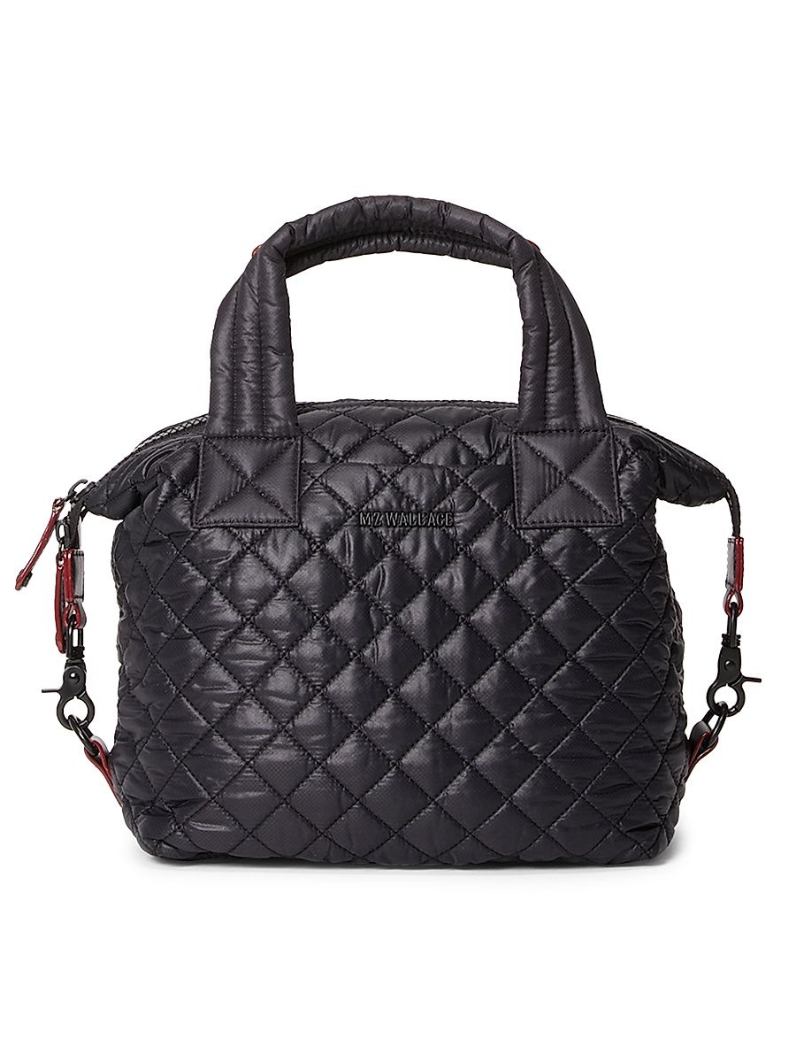 MZ Wallace Women's Sutton Deluxe Quilted Tote - Black