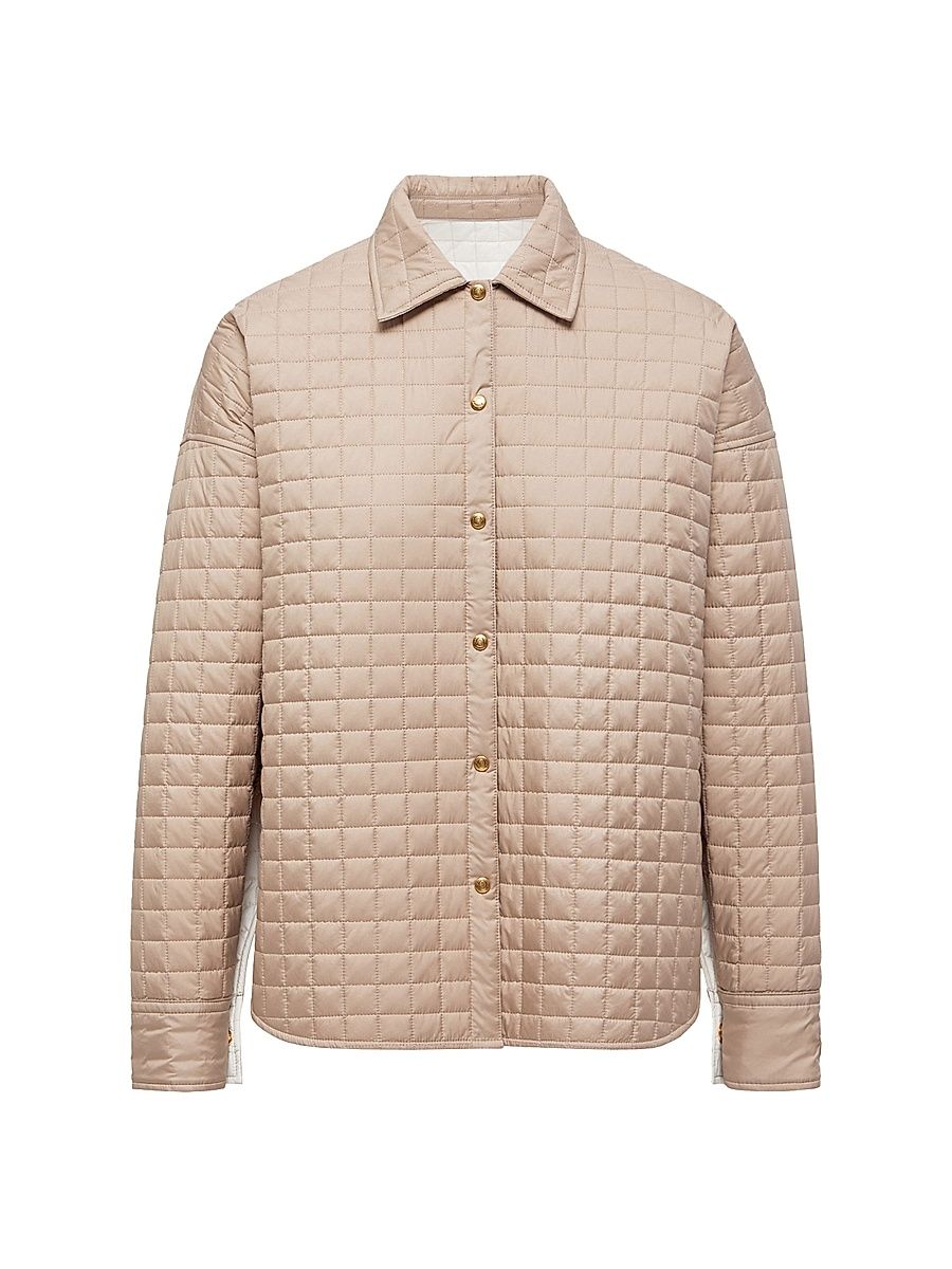 Women's Down Filled Shirt - Beige - Size 6