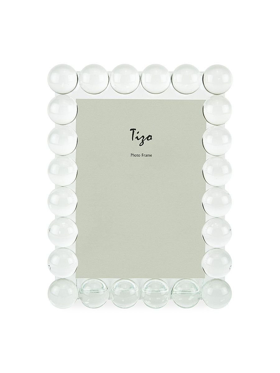 Single-Row Bubble Crystal Frame - Clear - Size 5 x 7