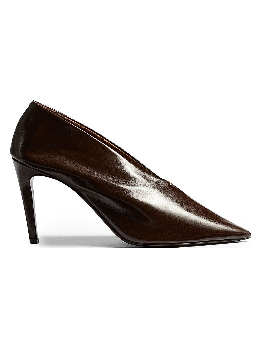 Women's Miriam 85MM Leather Pumps - Cacao - Size 11.5