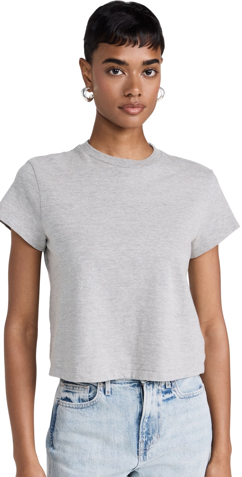 RE/DONE 50s Boxy Tee Heather Grey XL