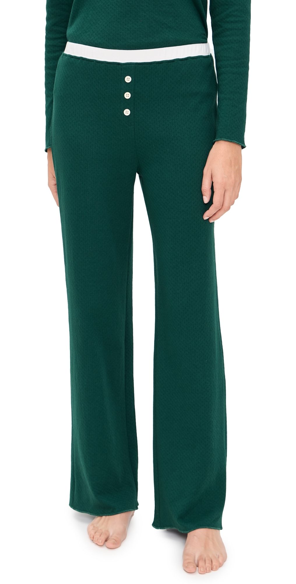 Cozyland by Morgan Lane Ellie Pants Evergreen Pointelle P
