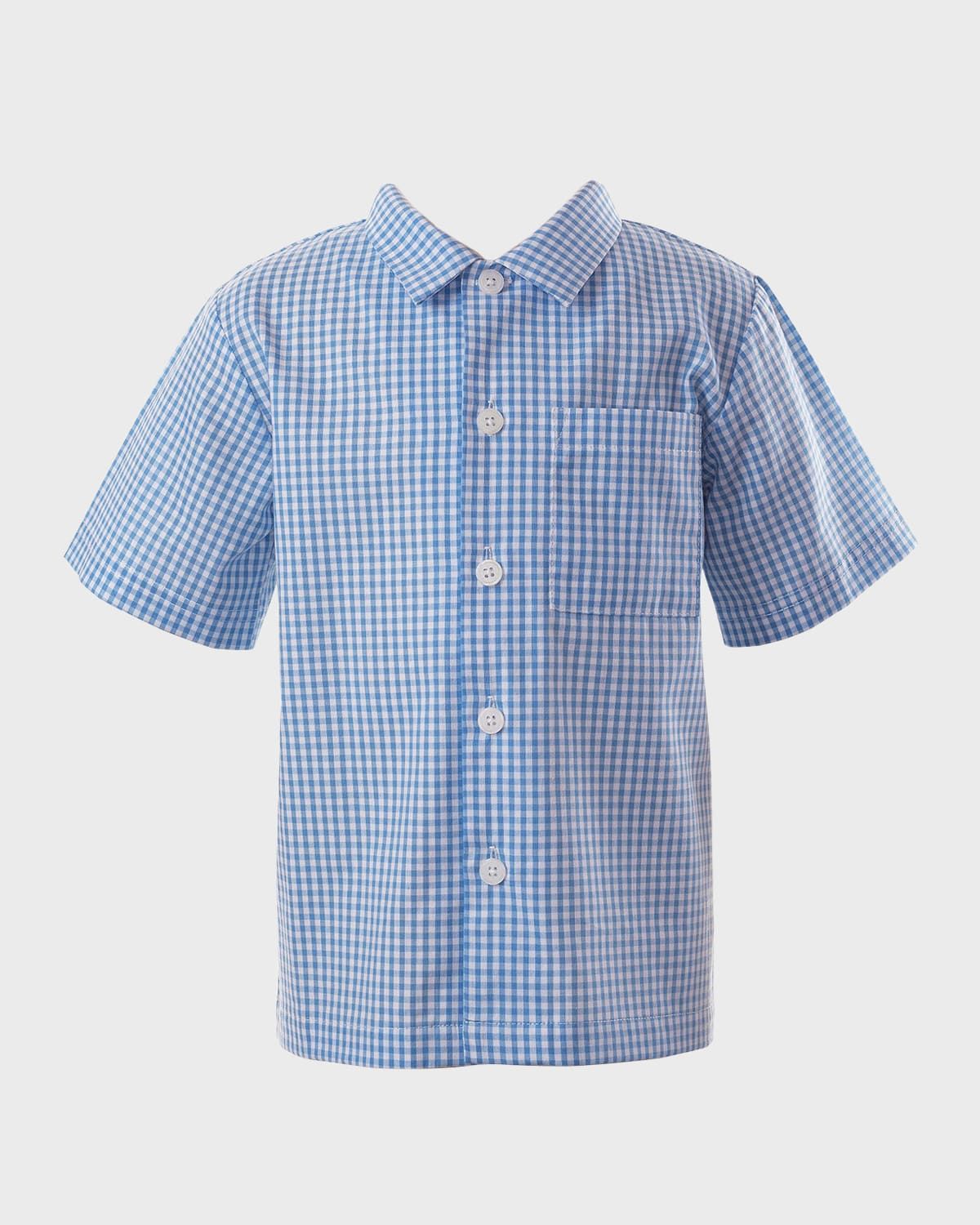 Boy & apos;s Gingham Shirt, Size 2-10