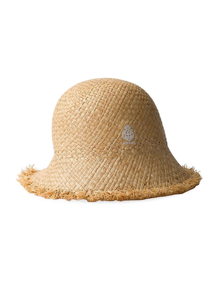 Women's Raffia Hat - Beige - Size Small