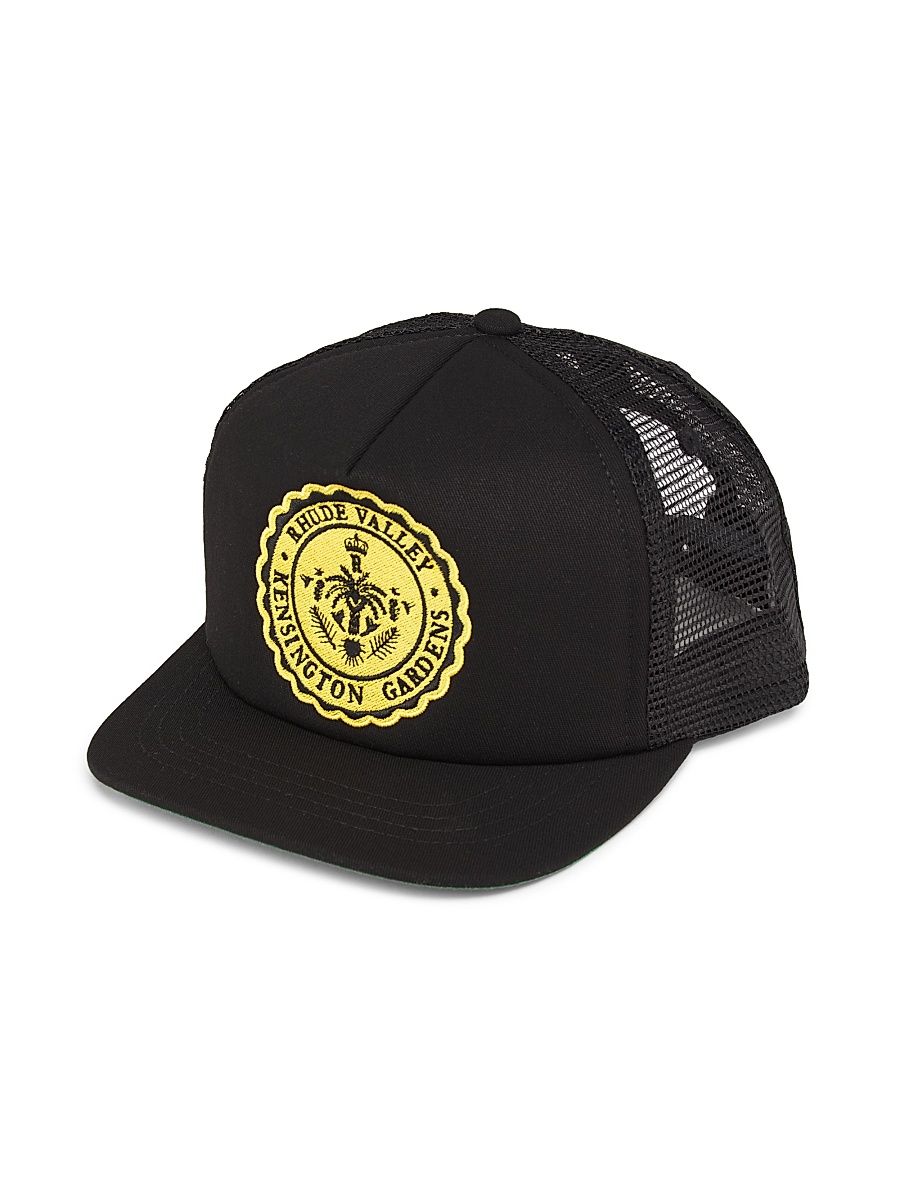 Men's Collegiate Cotton Trucker Hat - Black