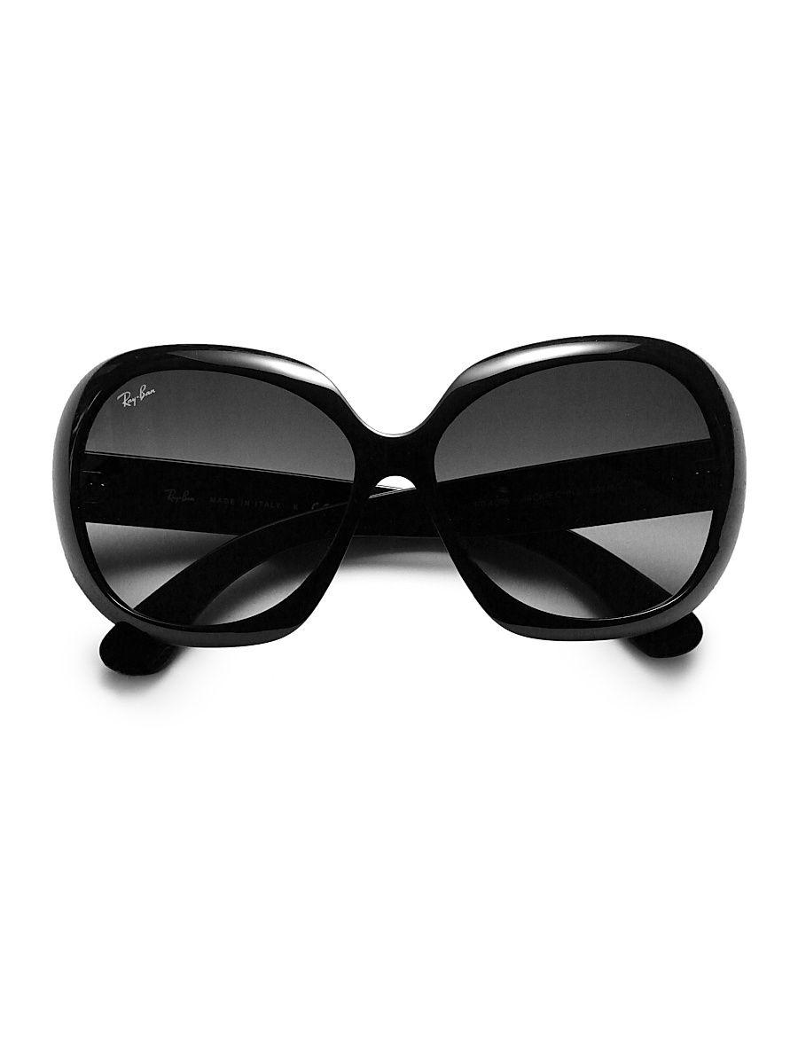 Women's RB4098 60MM Jackie Ohh Oversized Round Sunglasses - Black