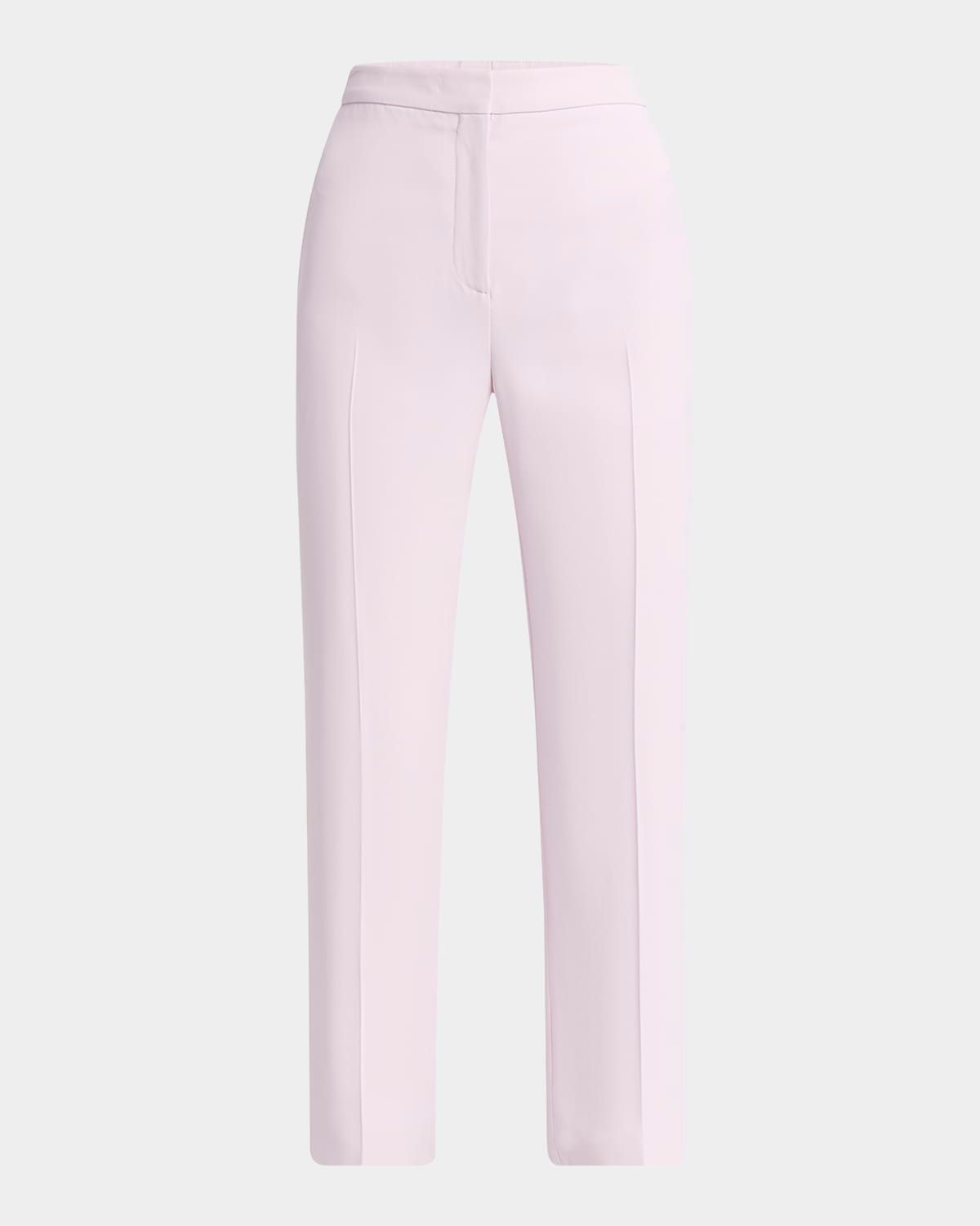 Mid-Rise Cigarette Ankle Trousers