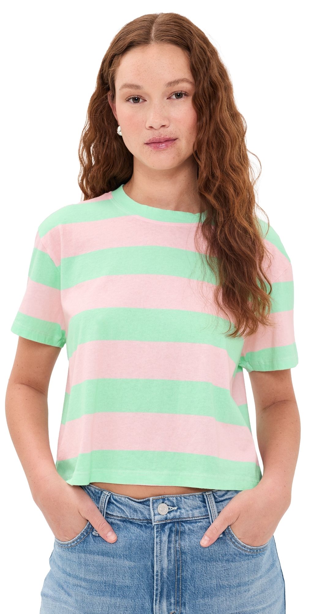 ASKK NY Shrunken Boy Tee Kitschy Stripe L