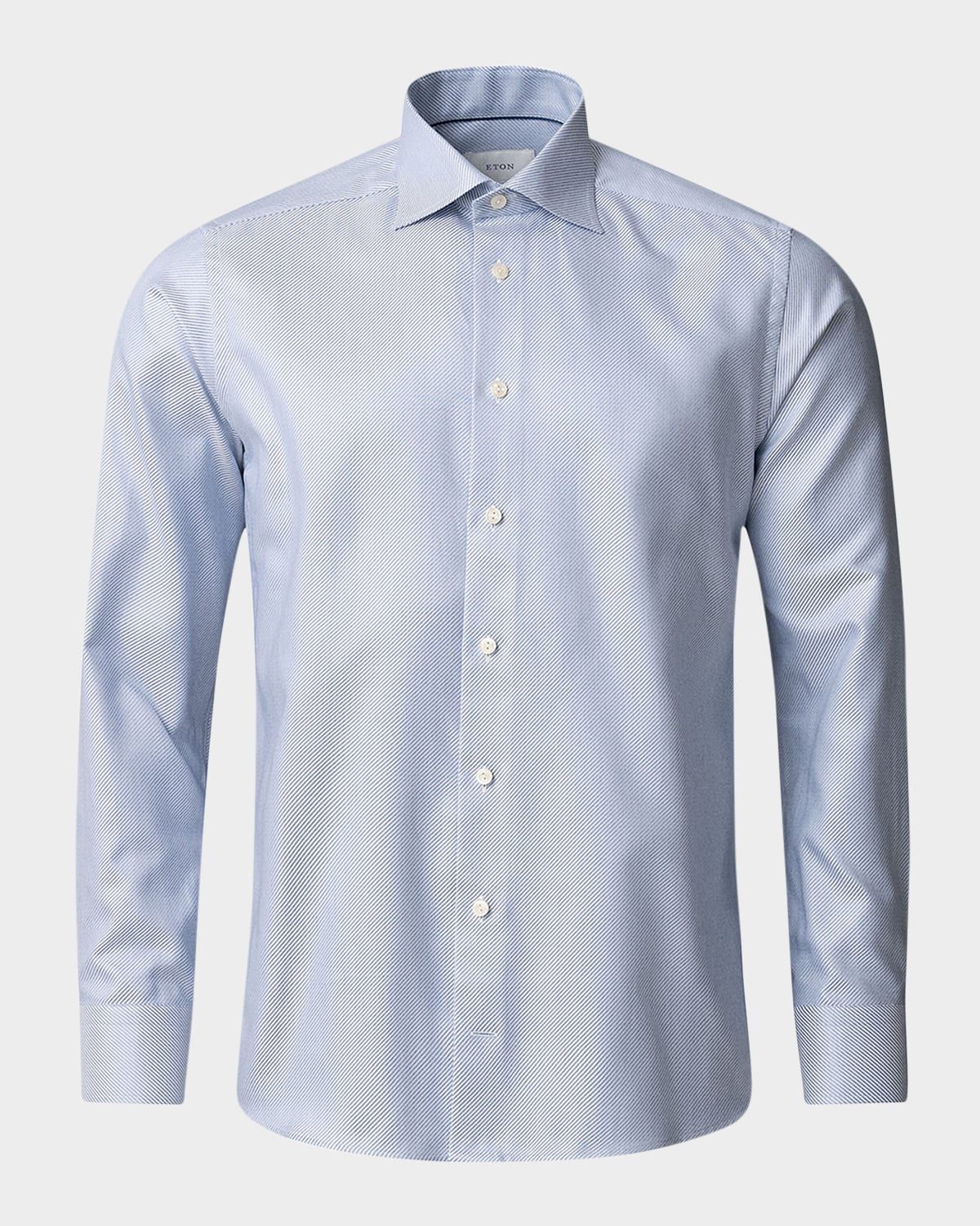 Men & apos;s Slim-Fit Stripe Organic Cotton Dress Shirt