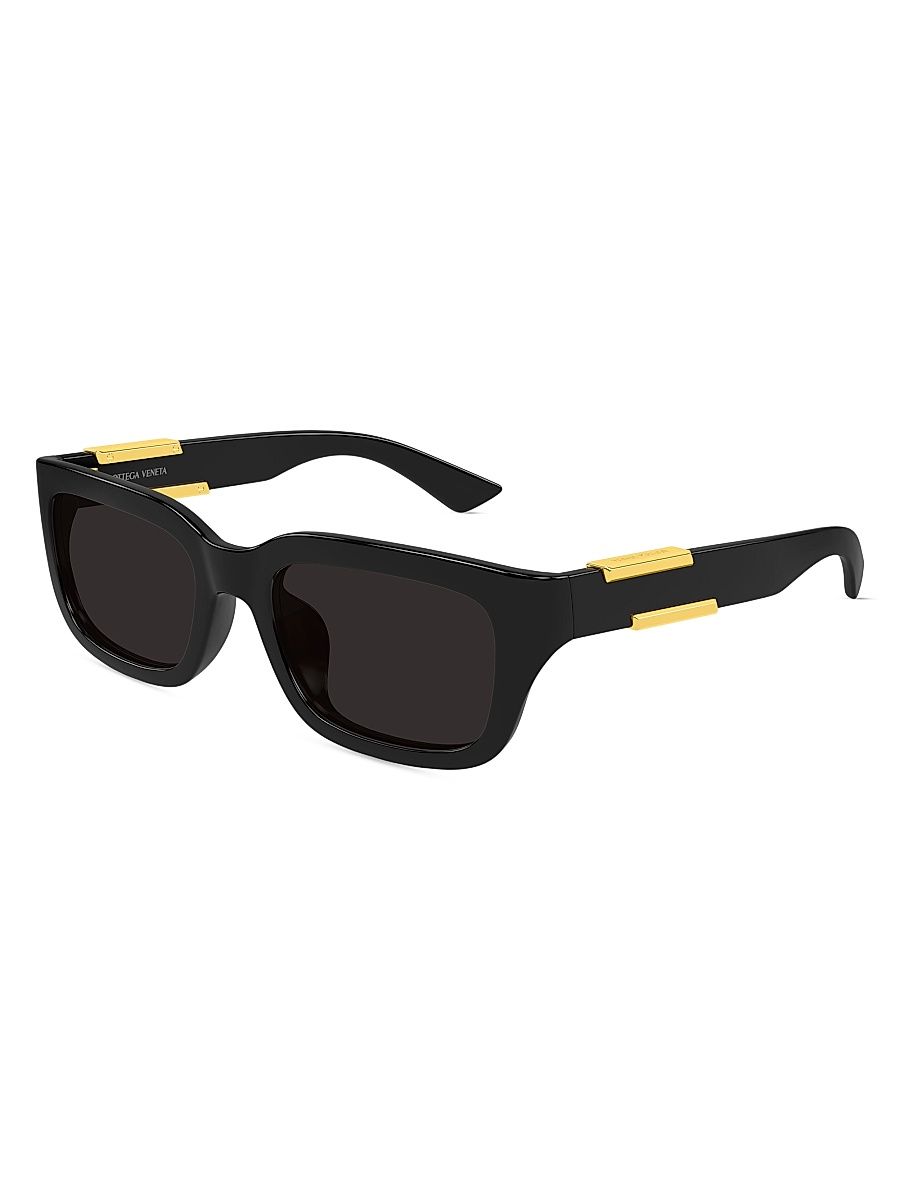 Women's Dash Ribbon 54MM Rectangular Sunglasses - Black