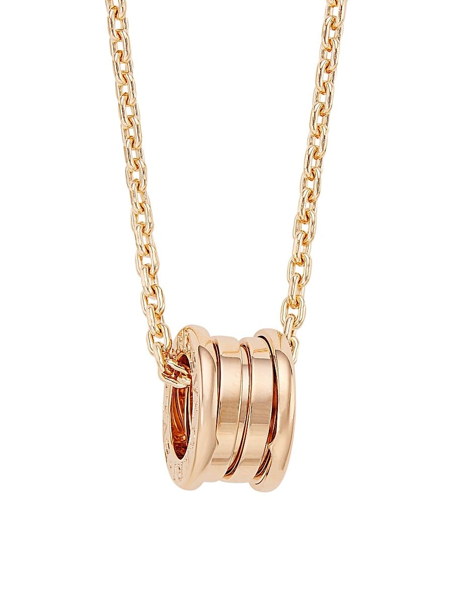 Women's B. zero1 18K Rose Gold Pendant Necklace - Rose Gold