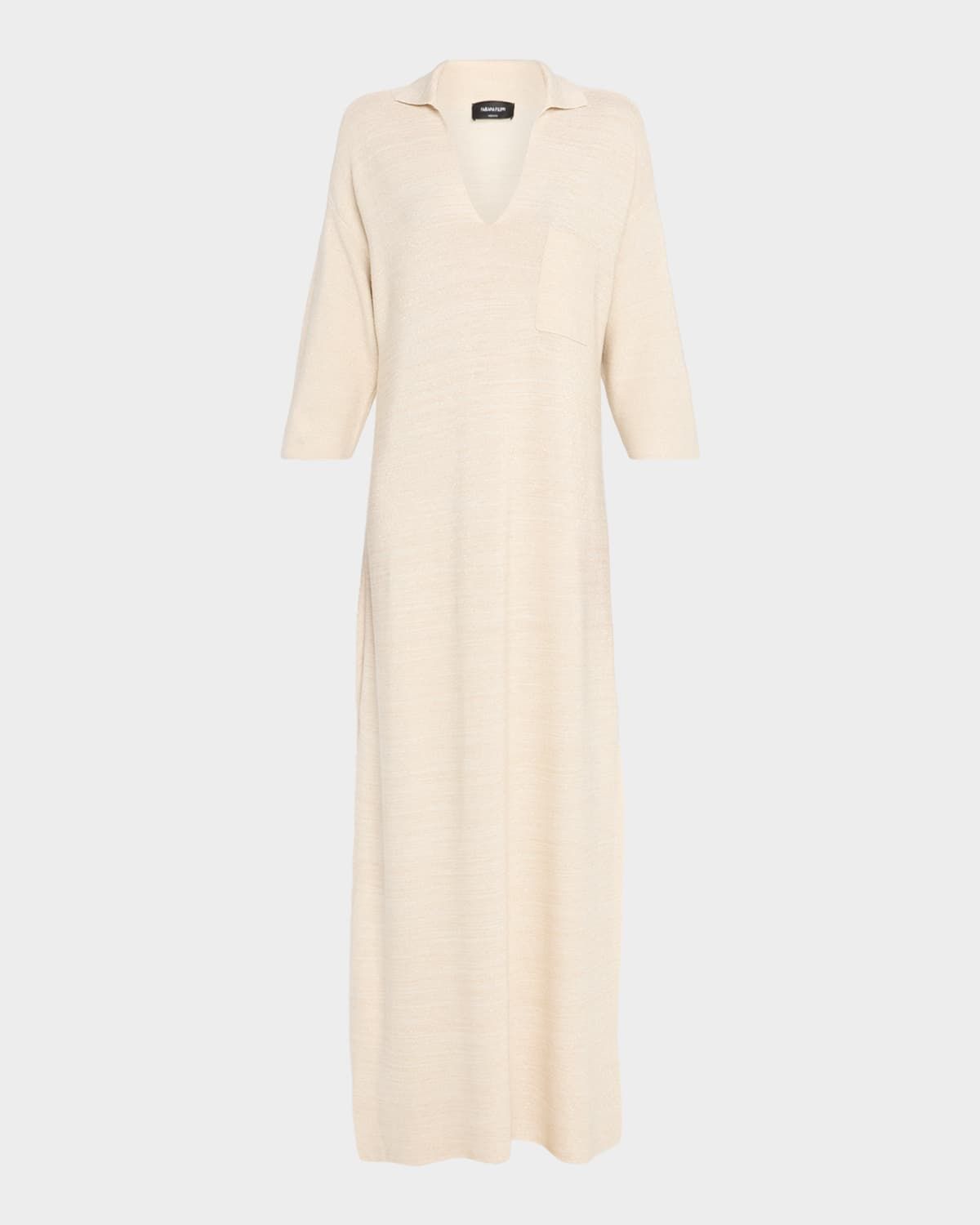 Shimmer Knit Maxi Sweater Dress