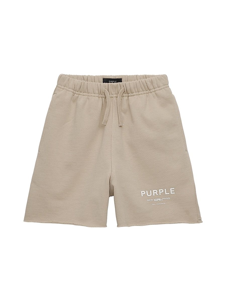 Little Boy's Raw & Boy's Edge Fleece Sweat Shorts - Brown - Size 12