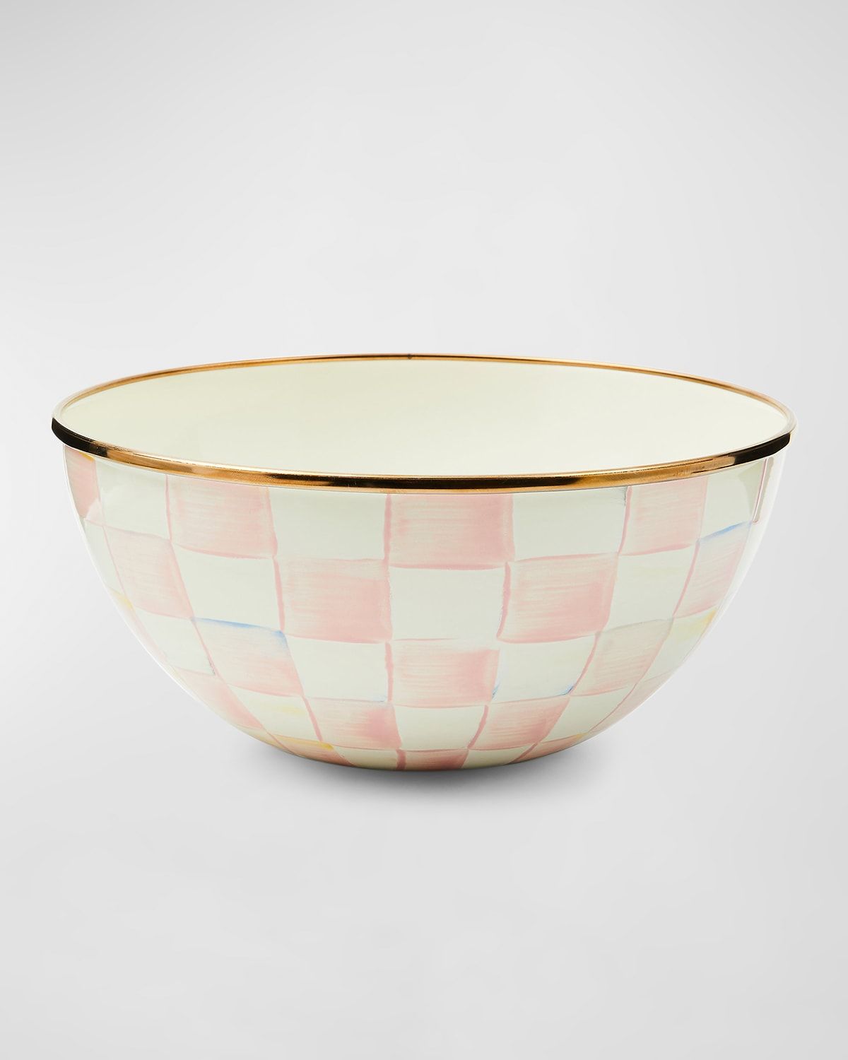 Rosy Check Enamel Everyday Bowl