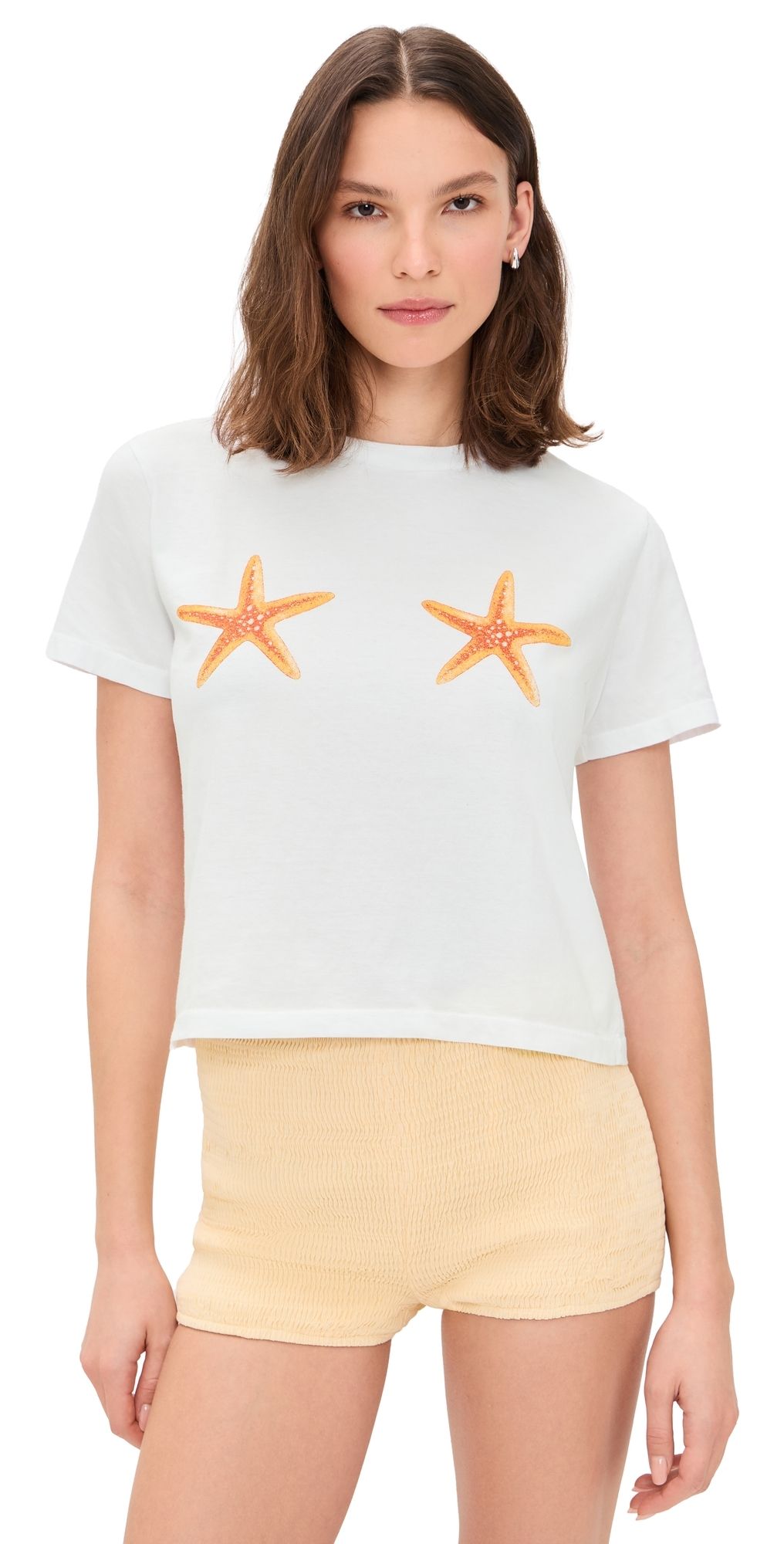 Sunny Somewhere Lucky Starfish Tee White XL