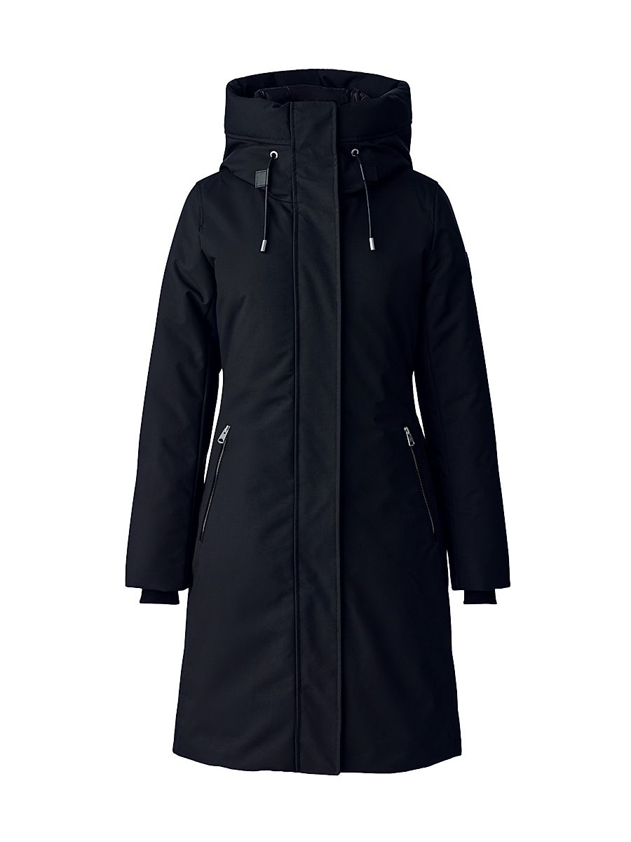 Women's Shiloh Fitted Down Puffer Coat - Black - Size XL