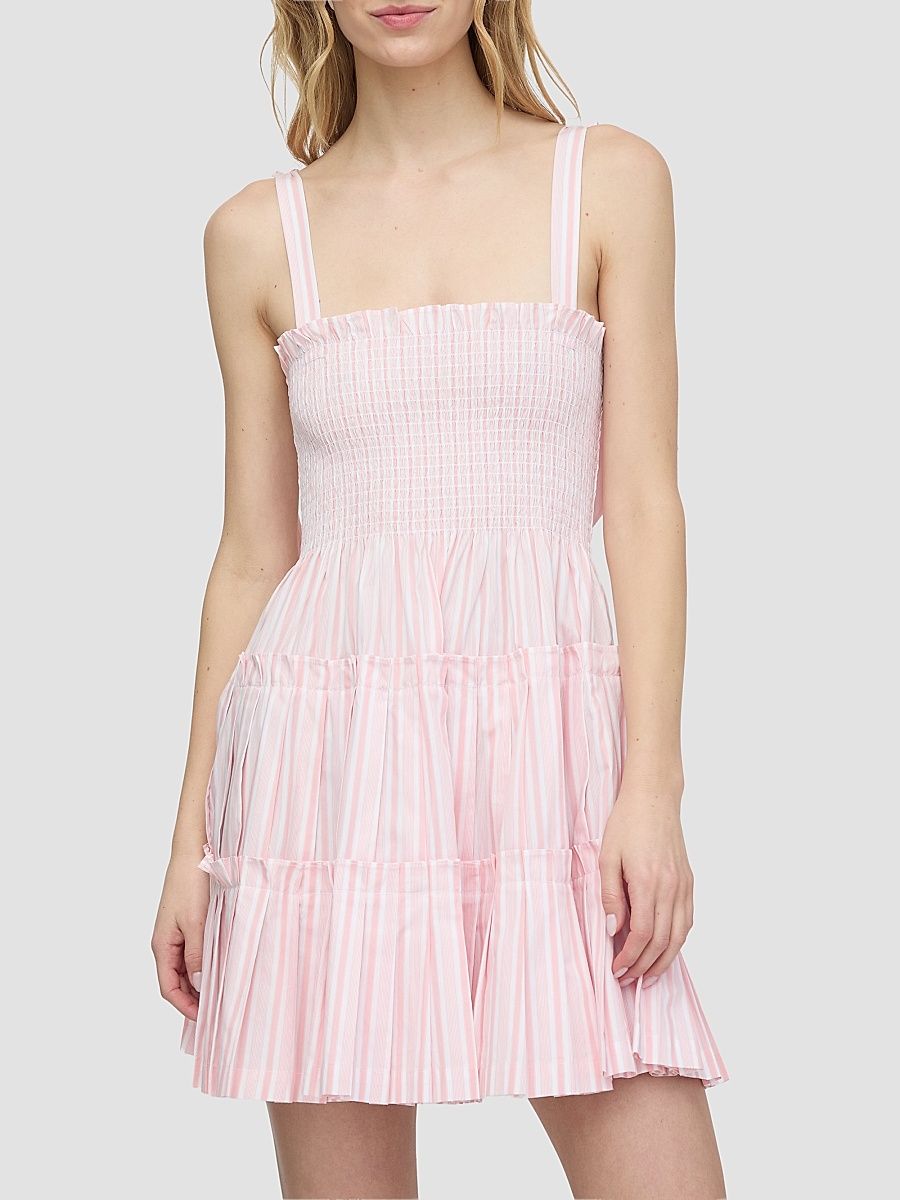 Women's The Ribbon Charlotte Nap Dress - Pink Variegated Stripe - Size XXL