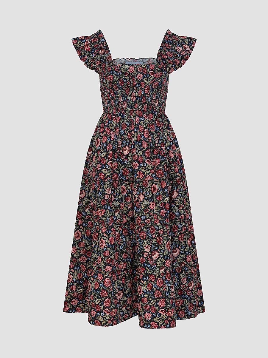 Women's The Ellie Nap Dress - Jacobean Sprig - Size XXL