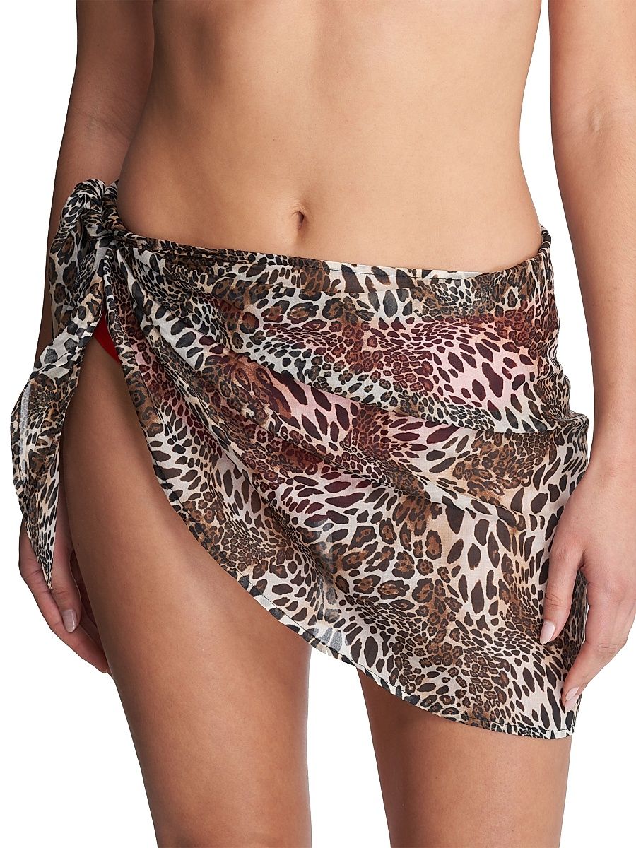 Women's Aplaya Sarong - Luxe Leopard Print