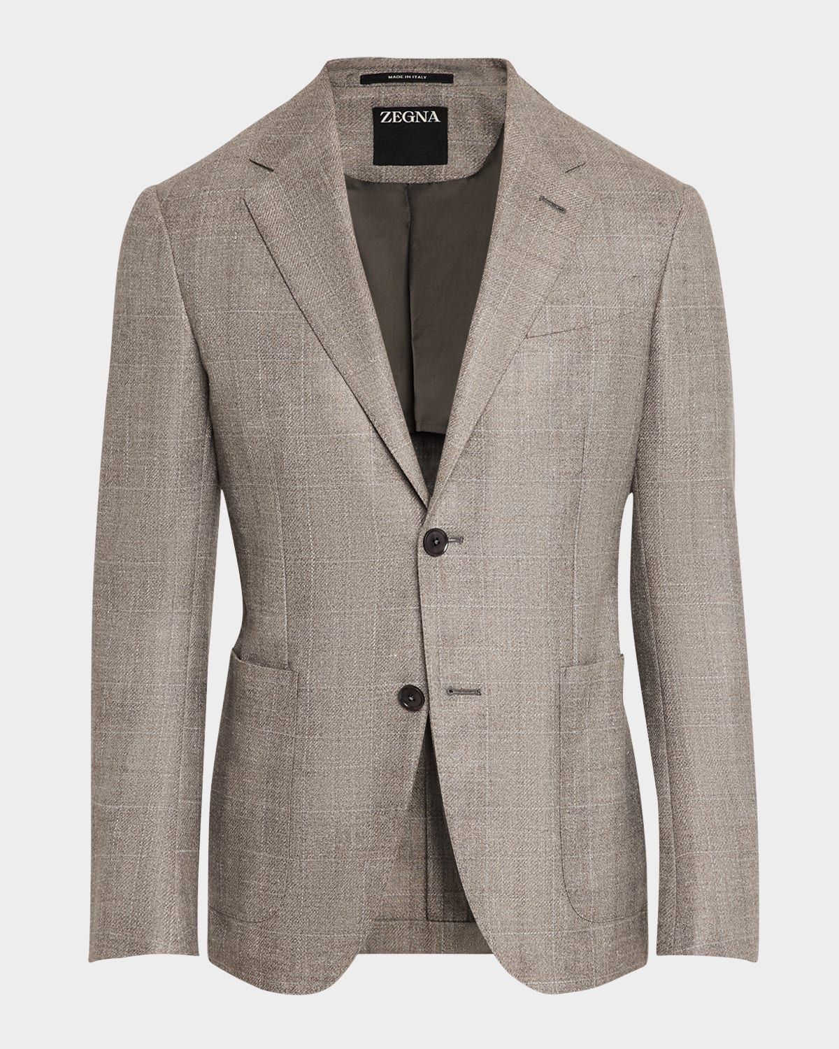 Men & apos;s Melange Windowpane Sport Coat