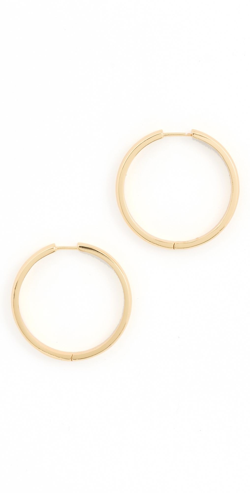 Madewell Perfect Large Hoop Earrings Warm Gold One Size