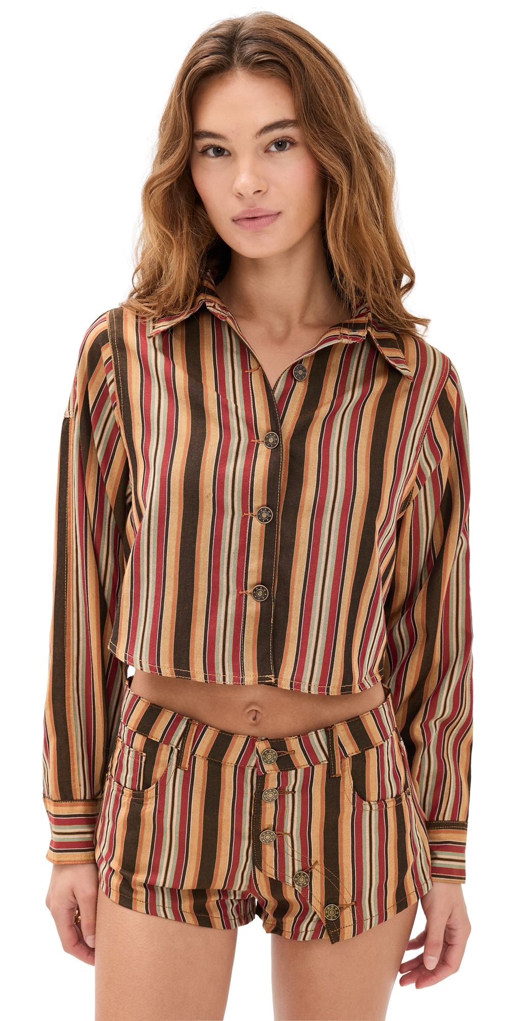Lioness Sundrenched Shirt Vintage Stripe L