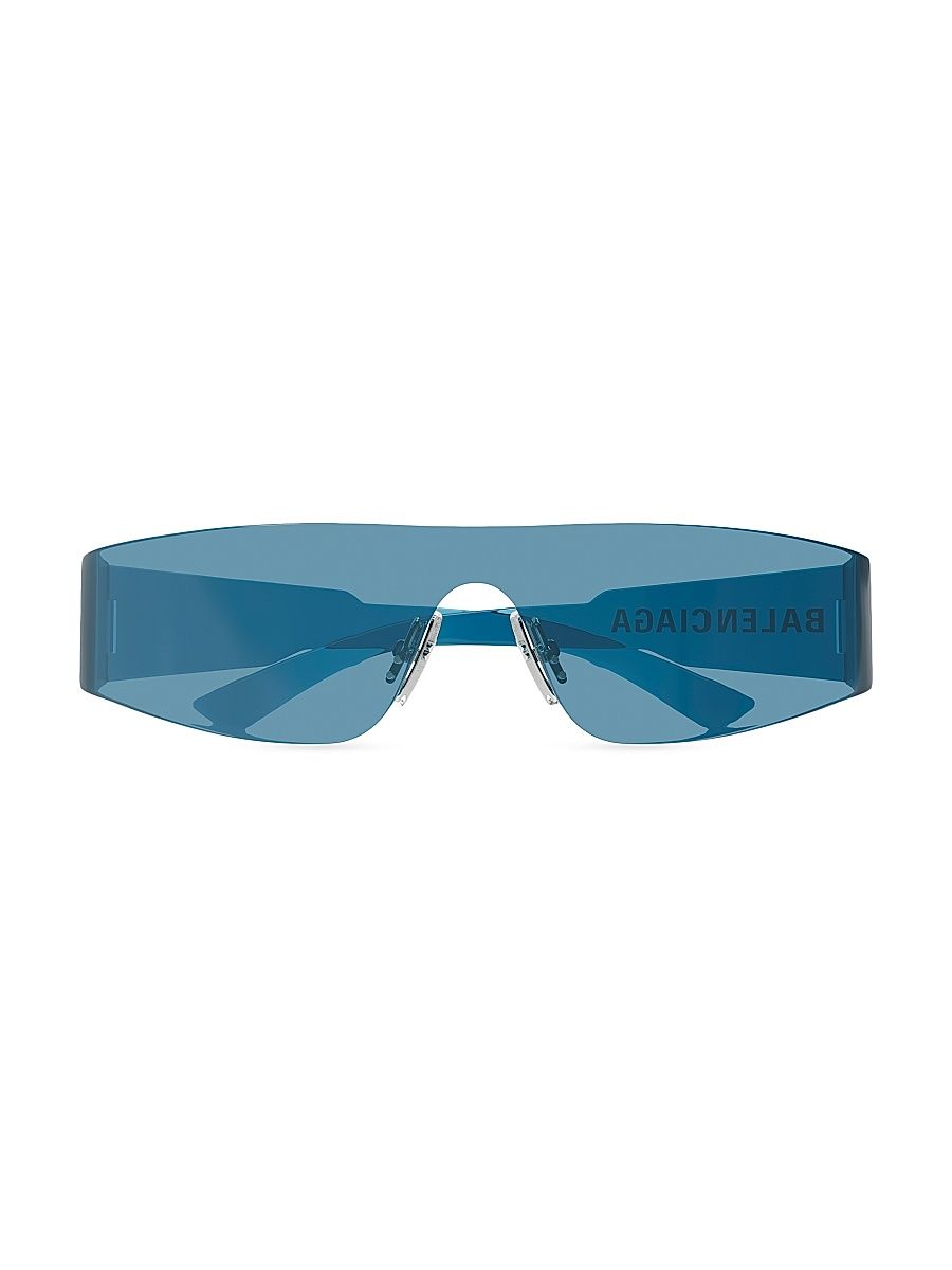 Women's Balenciaga Mono 99MM Sunglasses - Blue
