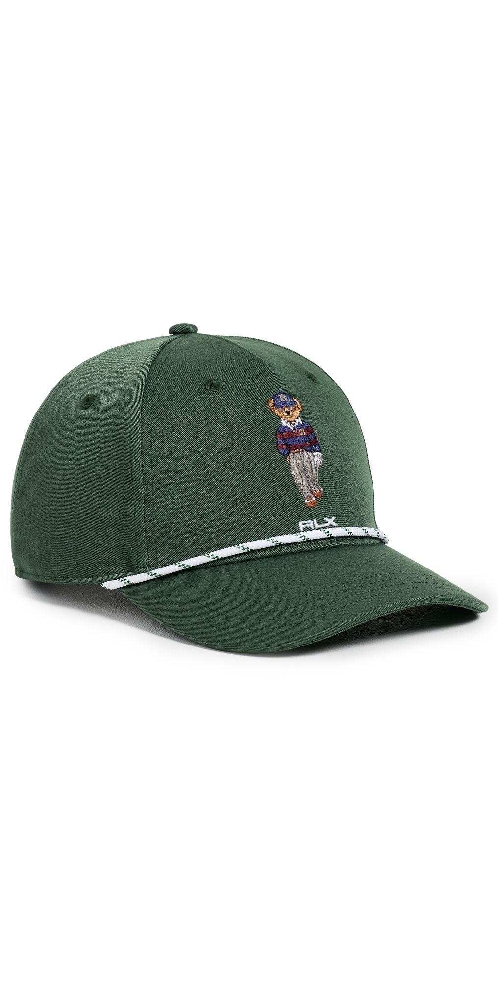 RLX Ralph Lauren Seasonal Bear Cap Spartan Green One Size