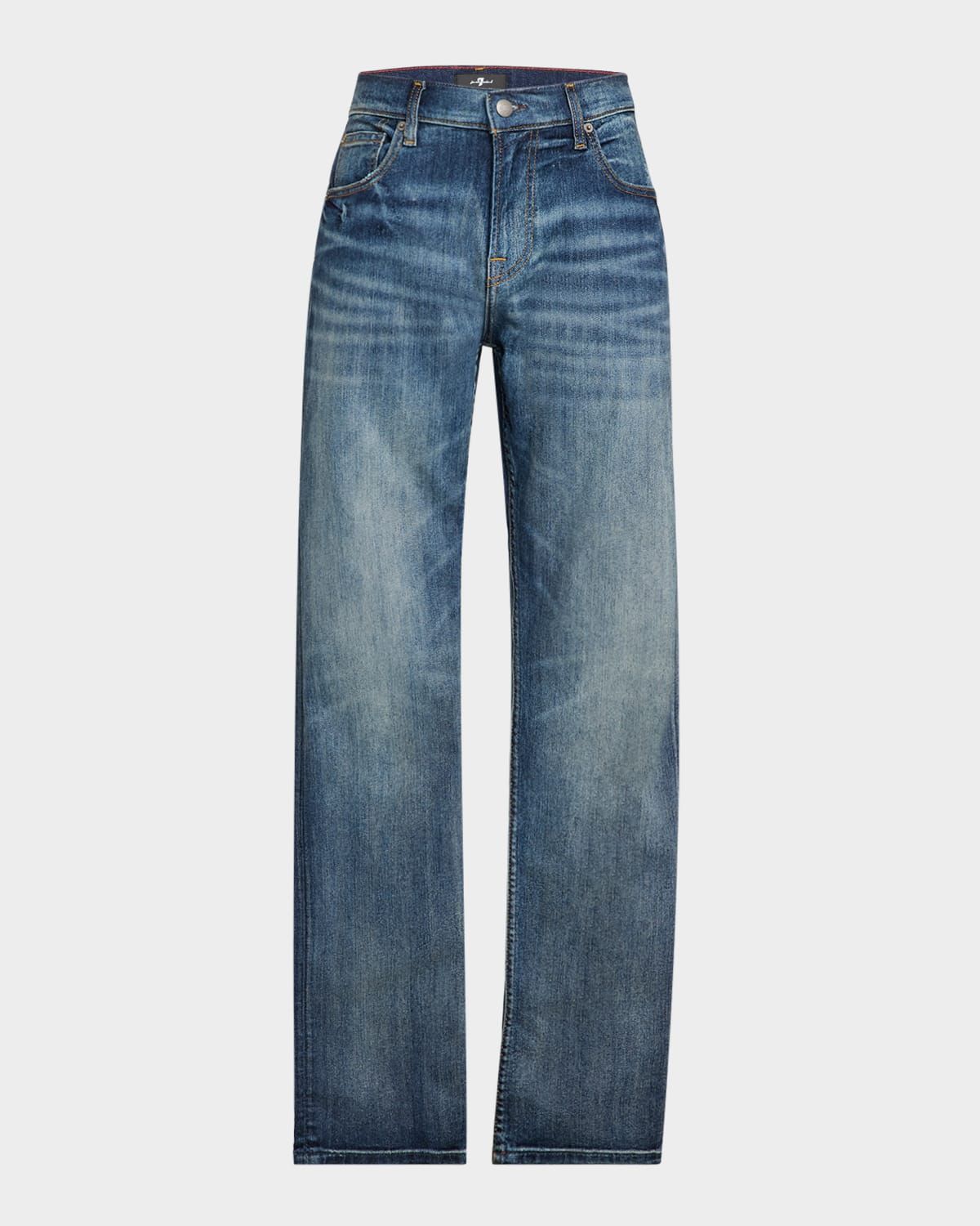 Men & apos;s Faded Straight-Leg Jeans
