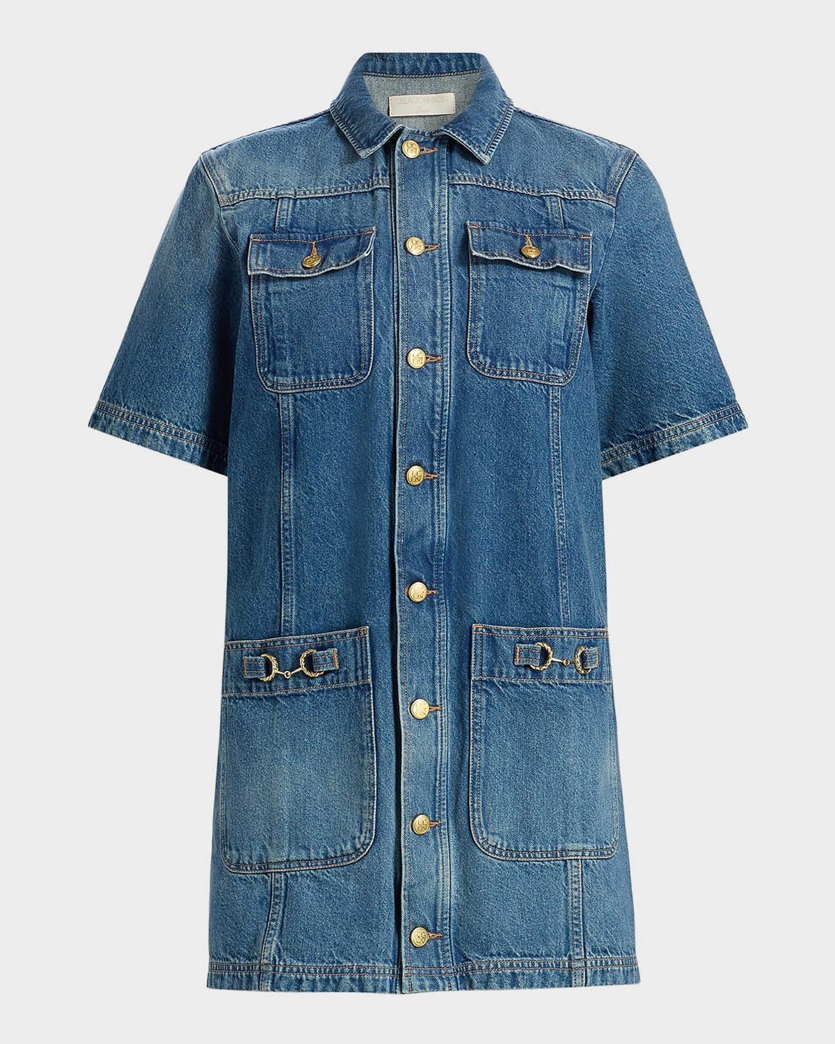 Painters Denim Mini Shirtdress
